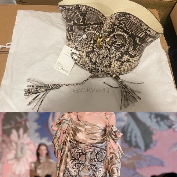 Zimmermann | Accessories | Zimmermann Corset Belt Snake  display picture 3
